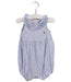 A Blue Sleeveless Rompers from Ralph Lauren in size 6-12M for girl. (Front View)