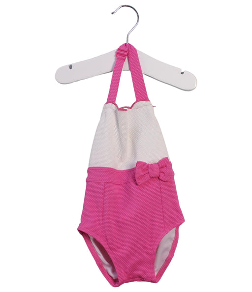 A Pink Swimsuits from Janie & Jack in size 12-18M for girl. (Front View)