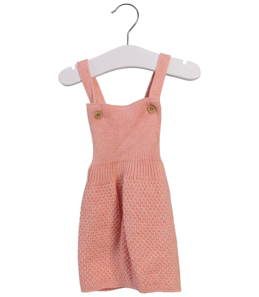 A Pink Overall Dresses from Seed in size 6-12M for girl. (Front View)