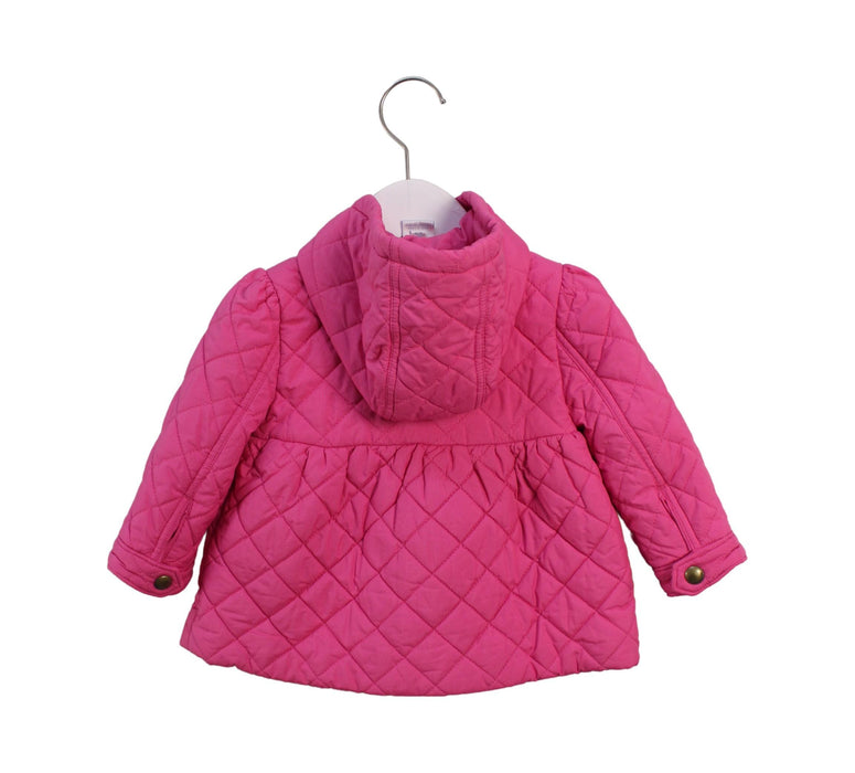 A Pink Puffer/Quilted Jackets from Ralph Lauren in size 6-12M for girl. (Back View)