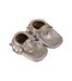 A Gold Booties from Freshly Picked in size 18-24M for girl. (Front View)