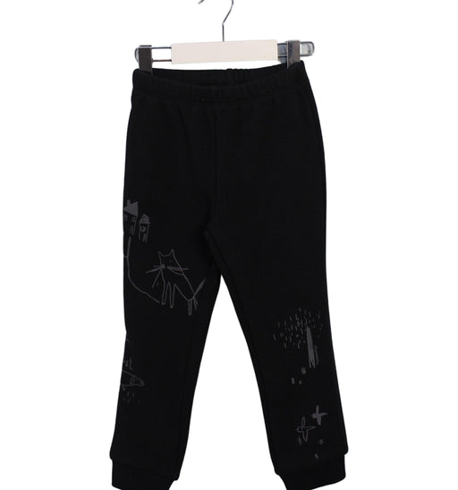 A Black Sweatpants from Momonittu in size 4T for neutral. (Front View)