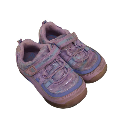 A Pink Sneakers from Stride Rite in size 3T for girl. (Front View)