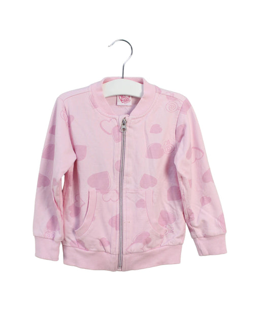 A Pink Lightweight Jackets from Chicco in size 2T for girl. (Front View)