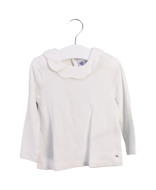 A White Long Sleeve Tops from Petit Bateau in size 18-24M for girl. (Front View)