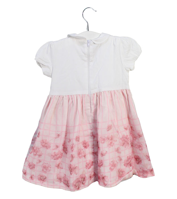 A White Short Sleeve Dresses from Chicco in size 12-18M for girl. (Back View)