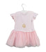 A Pink Short Sleeve Dresses from Seed in size 18-24M for girl. (Back View)