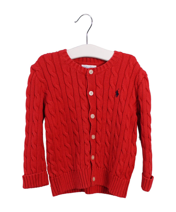 A Red Cardigans from Ralph Lauren in size 18-24M for girl. (Front View)