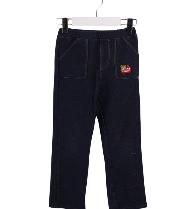 A Navy Casual Pants from Miki House in size 4T for neutral. (Front View)