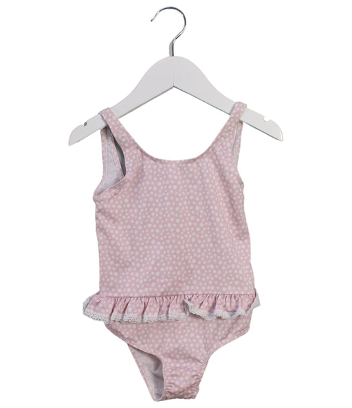 A Pink Swimsuits from Paz Rodriguez in size 3T for girl. (Front View)