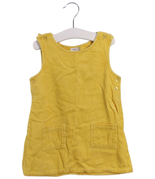 A Yellow Sleeveless Dresses from John Lewis in size 12-18M for girl. (Front View)