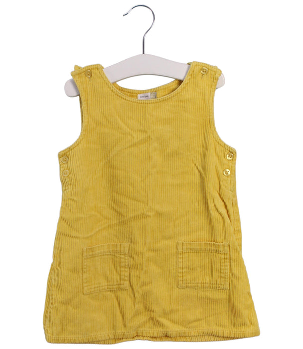 A Yellow Sleeveless Dresses from John Lewis in size 12-18M for girl. (Front View)