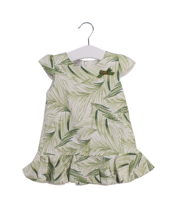 A Green Short Sleeve Dresses from Paz Rodriguez in size 12-18M for girl. (Front View)