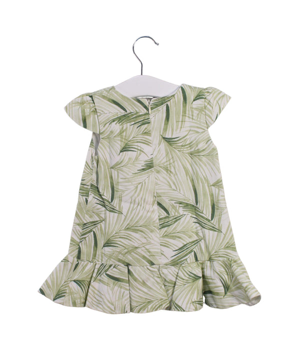 A Green Short Sleeve Dresses from Paz Rodriguez in size 12-18M for girl. (Back View)
