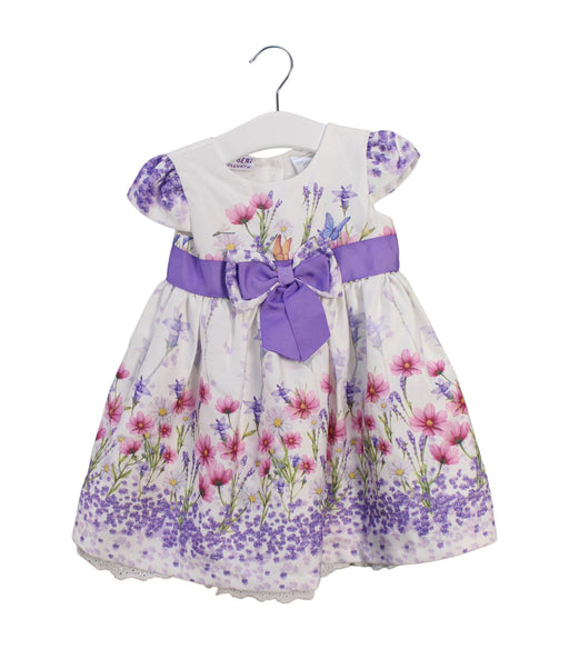 A White Short Sleeve Dresses from Blueberi Boulevard in size 12-18M for girl. (Front View)