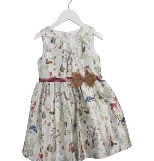 A Green Sleeveless Dresses from Pippa & Julie in size 3T for girl. (Front View)