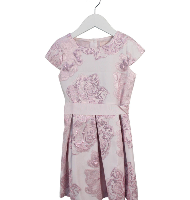 A Pink Short Sleeve Dresses from Lipsy London in size 3T for girl. (Front View)