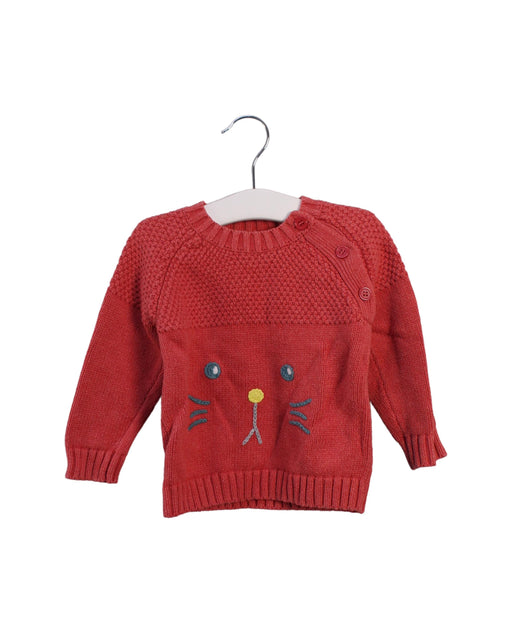 A Red Knit Sweaters from CIGOGNE Bébé in size 12-18M for girl. (Front View)