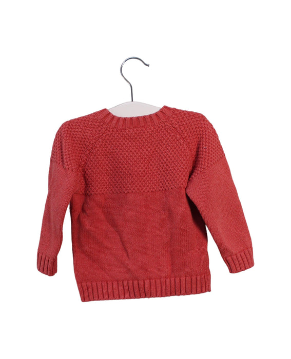 A Red Knit Sweaters from CIGOGNE Bébé in size 12-18M for girl. (Back View)