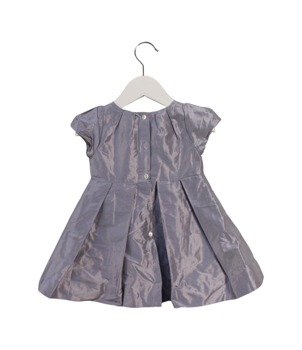 A Grey Short Sleeve Dresses from Jacadi in size 6-12M for girl. (Back View)