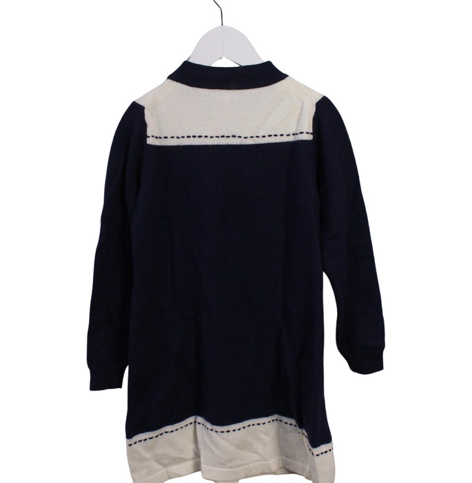 A Navy Sweater Dresses from Armani in size 10Y for girl. (Back View)