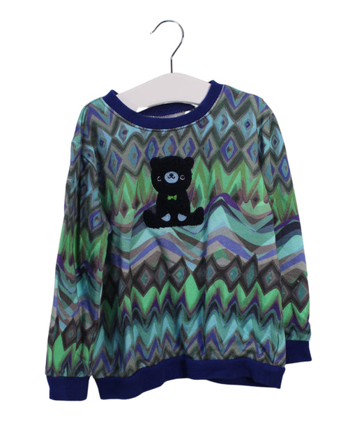 A Multicolour Crewneck Sweatshirts from Kingkow in size 4T for boy. (Front View)