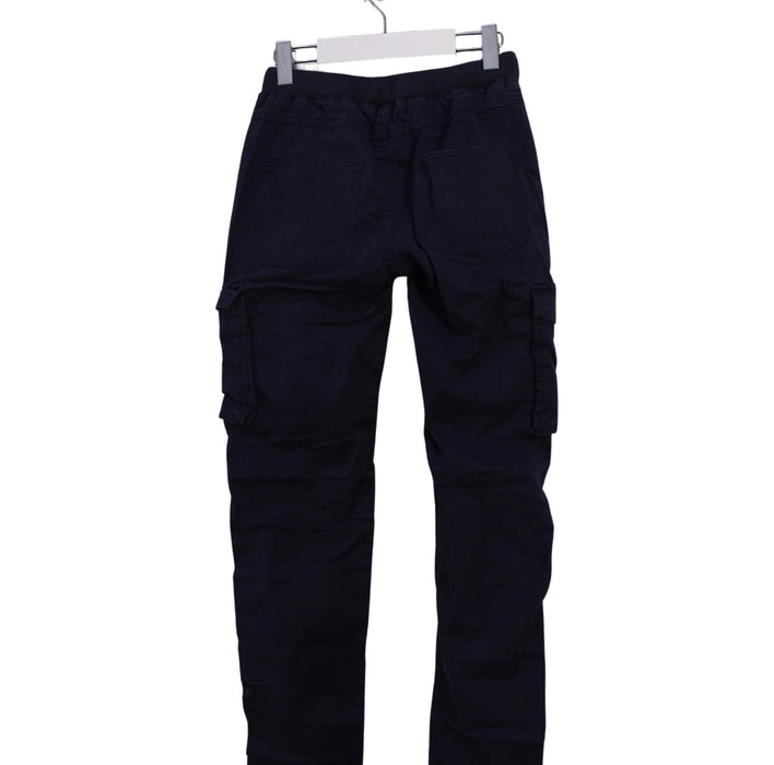 A Navy Casual Pants from Petit Bateau in size 10Y for boy. (Back View)