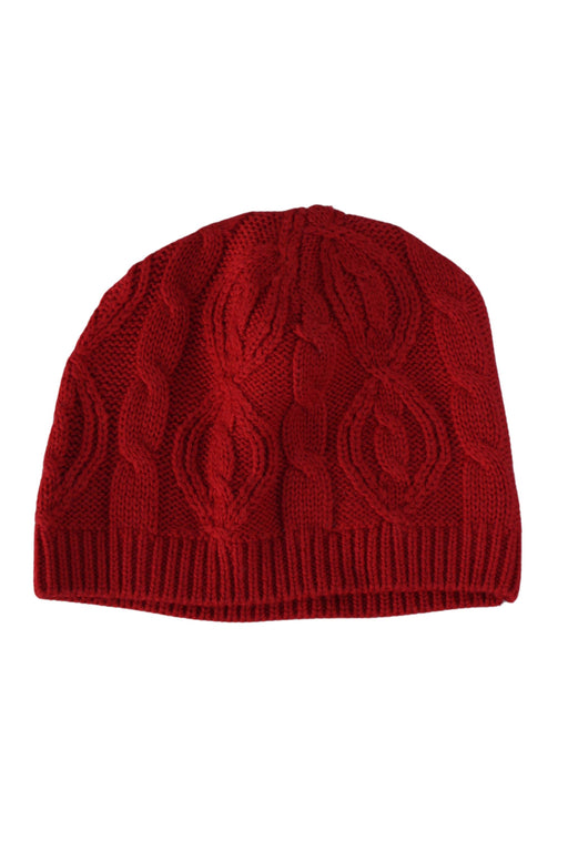 A Red Winter Hats from Jacadi in size O/S for neutral. (Front View)
