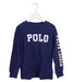 A Blue Crewneck Sweatshirts from Polo Ralph Lauren in size 4T for boy. (Front View)