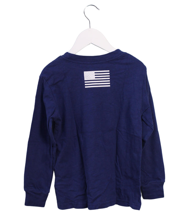 A Blue Crewneck Sweatshirts from Polo Ralph Lauren in size 4T for boy. (Back View)