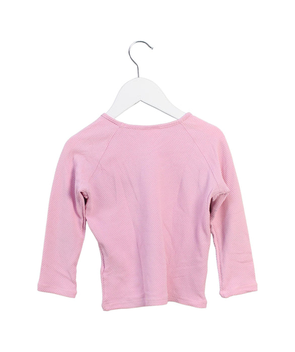 A Pink Long Sleeve Tops from Seed in size 3T for girl. (Back View)