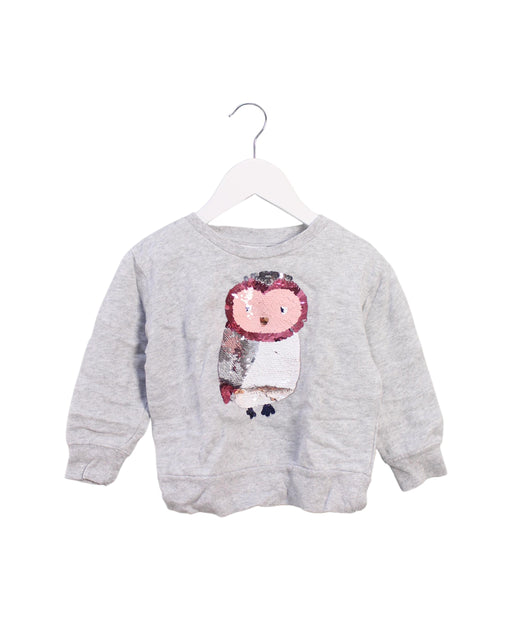 A Grey Crewneck Sweatshirts from Seed in size 3T for girl. (Front View)