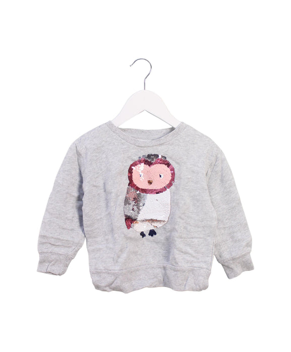 A Grey Crewneck Sweatshirts from Seed in size 3T for girl. (Front View)