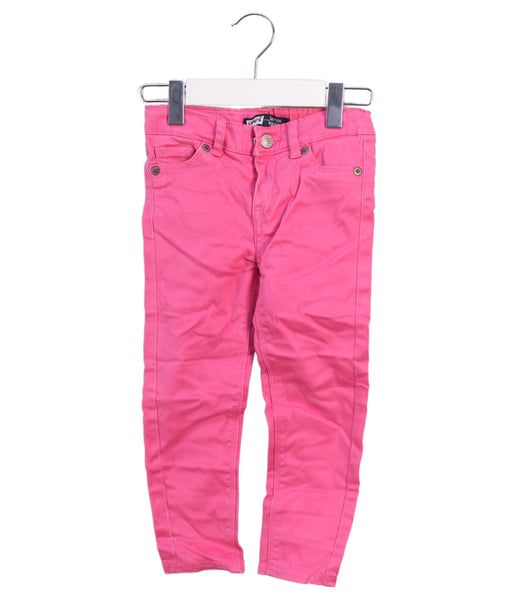 A Pink Casual Pants from Levi's in size 3T for girl. (Front View)