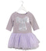 A Purple Long Sleeve Dresses from Marmellata in size 3T for girl. (Front View)