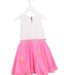 A White Sleeveless Dresses from Isaac Mizrahi in size 3T for girl. (Back View)