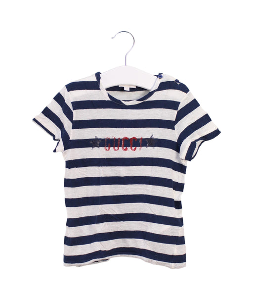 A Black Short Sleeve T Shirts from Gucci in size 2T for boy. (Front View)