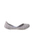 A Grey Flats from Mini Melissa in size 6T for girl. (Back View)