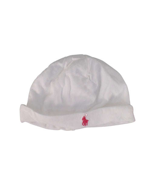 A White Beanies from Ralph Lauren in size 6-12M for neutral. (Front View)