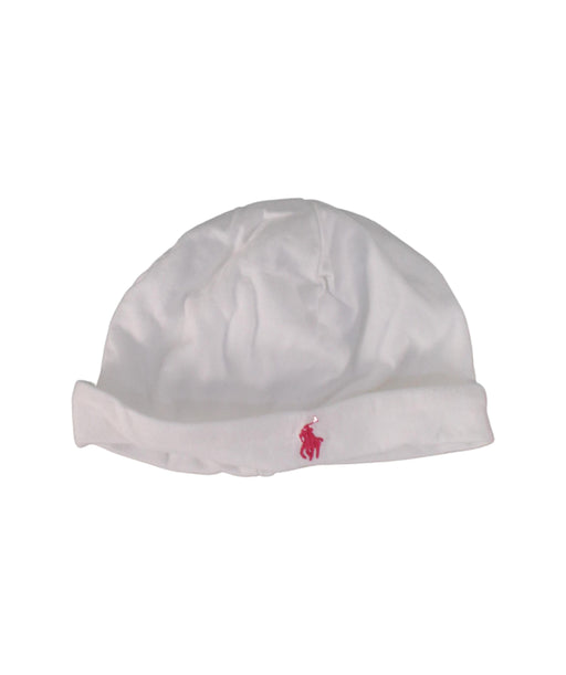 A White Beanies from Ralph Lauren in size 6-12M for neutral. (Front View)