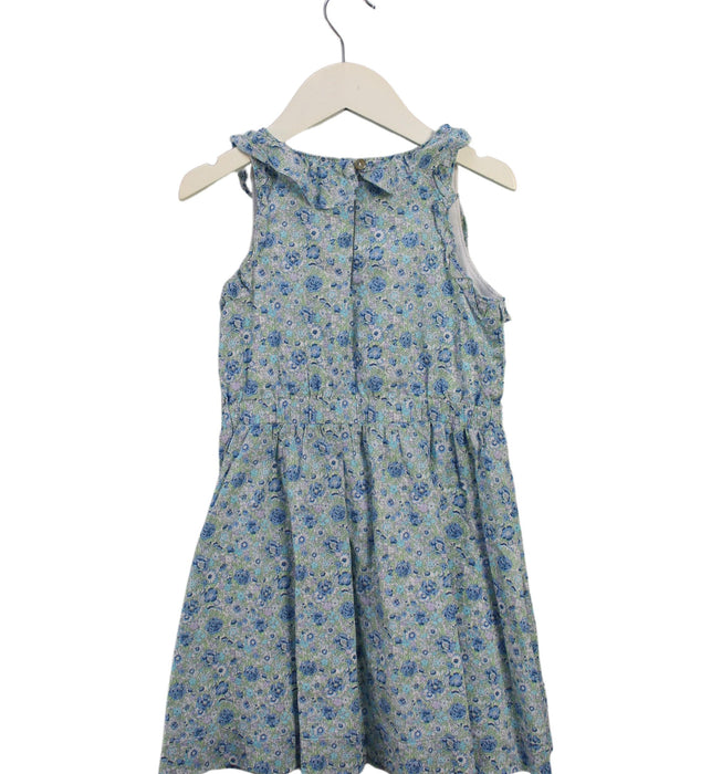 A Green Sleeveless Dresses from J.Crew in size 5T for girl. (Back View)