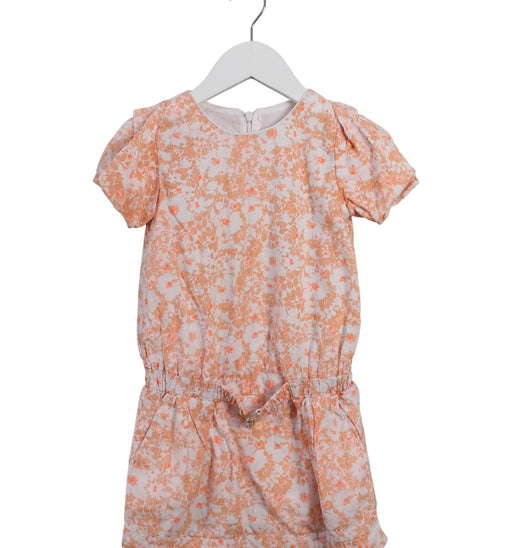 A Orange Short Sleeve Dresses from Chloe in size 4T for girl. (Front View)