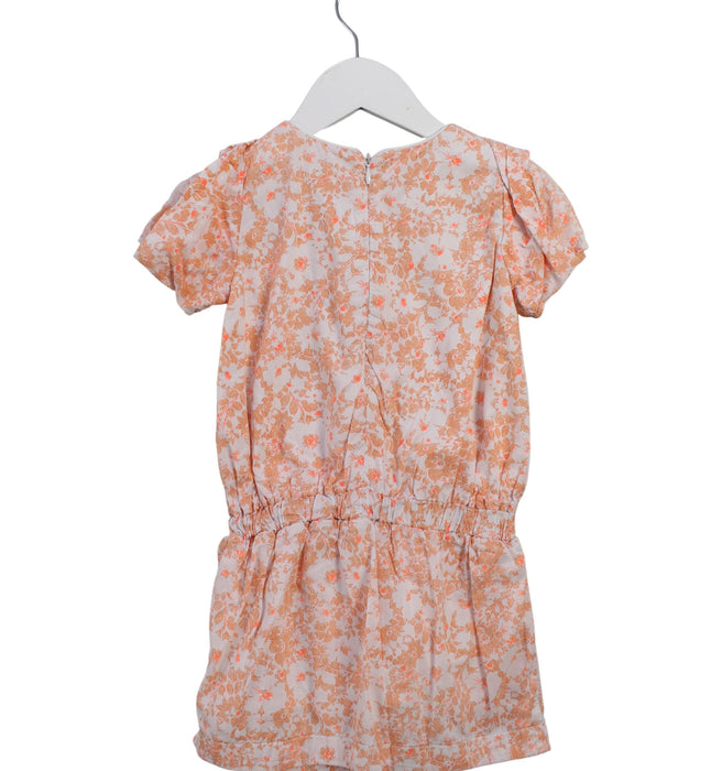 A Orange Short Sleeve Dresses from Chloe in size 4T for girl. (Back View)