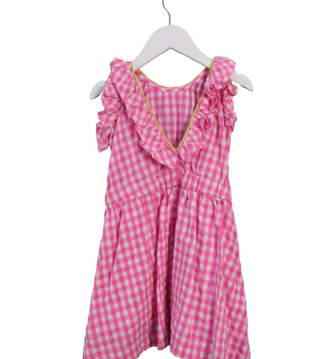A Pink Sleeveless Dresses from Crewcuts in size 4T for girl. (Back View)