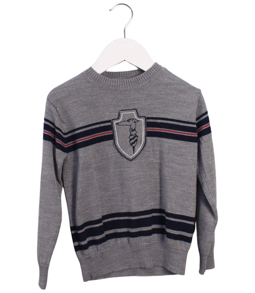A Grey Knit Sweaters from Trussardi in size 4T for boy. (Front View)