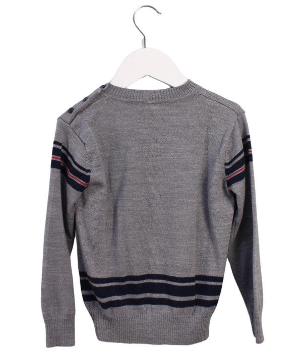 A Grey Knit Sweaters from Trussardi in size 4T for boy. (Back View)