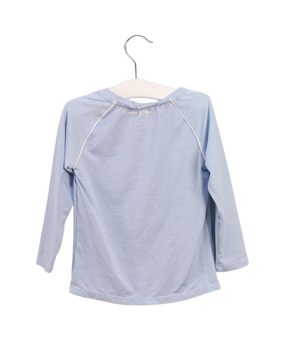 A Blue Long Sleeve Tops from Moody Tiger in size 18-24M for girl. (Back View)
