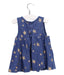 A Blue Sleeveless Dresses from Little Starters in size 12-18M for girl. (Back View)