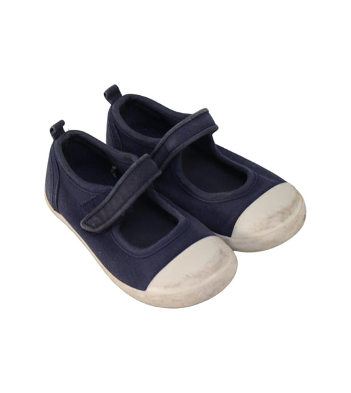 A Blue Slip Ons from Seed in size 3T for boy. (Front View)