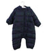 A Navy Snowsuits from Chickeeduck in size 6-12M for boy. (Front View)